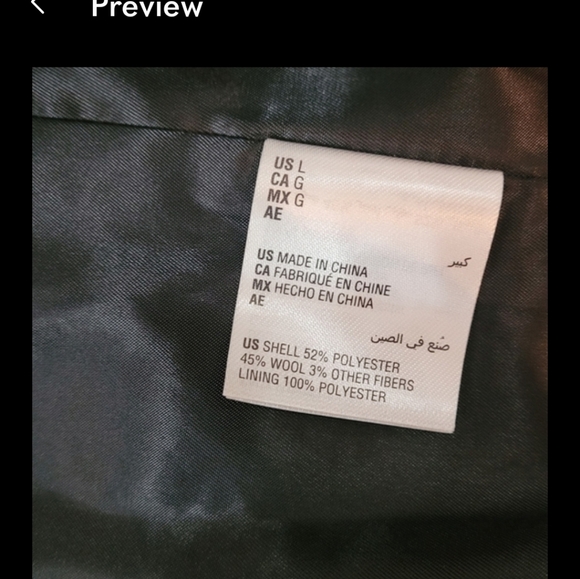 NWT INC International Plaid Black/ White Fur Collor Jacket sz L - Picture 10 of 15